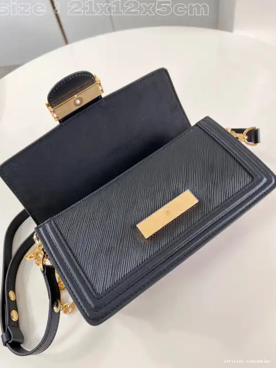 Official oldcobbler DAUPHINE LOUIS West-21*12*5CM VUITTON East 0610